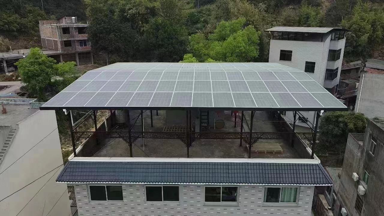 泸州15kw+10kwh自建别墅家庭光伏储能系统